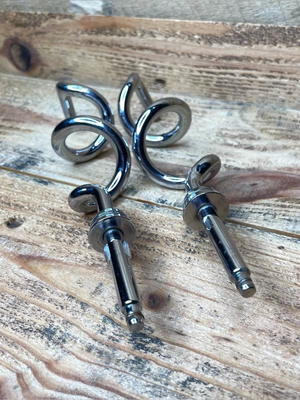 Vintage Genuine Oster Kitchen Center Replacement 2 Dough Hooks Beater Attachment